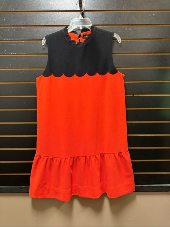 Victoria Beckham Dresses & Skirts - Victoria Beckham for Target Size L Orange Black Scallop Drop Waist Dress